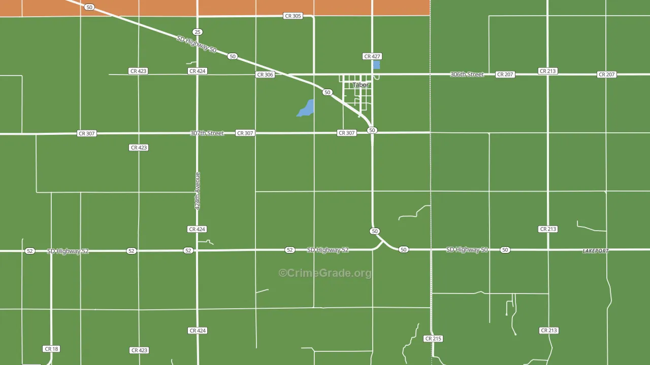 57063, SD Map of Drug-Related Crime Rates