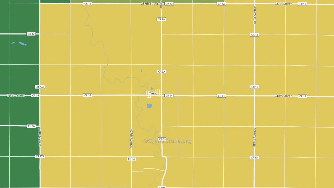 57065, SD Map of Drug-Related Crime Rates