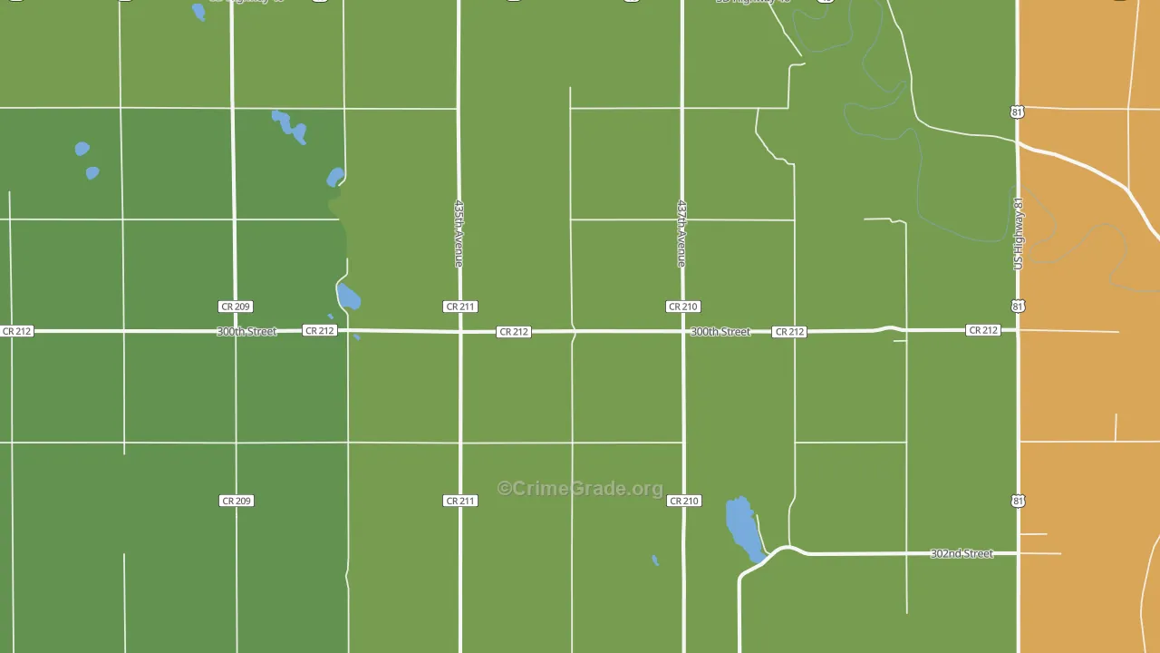 57067, SD Map of Drug-Related Crime Rates