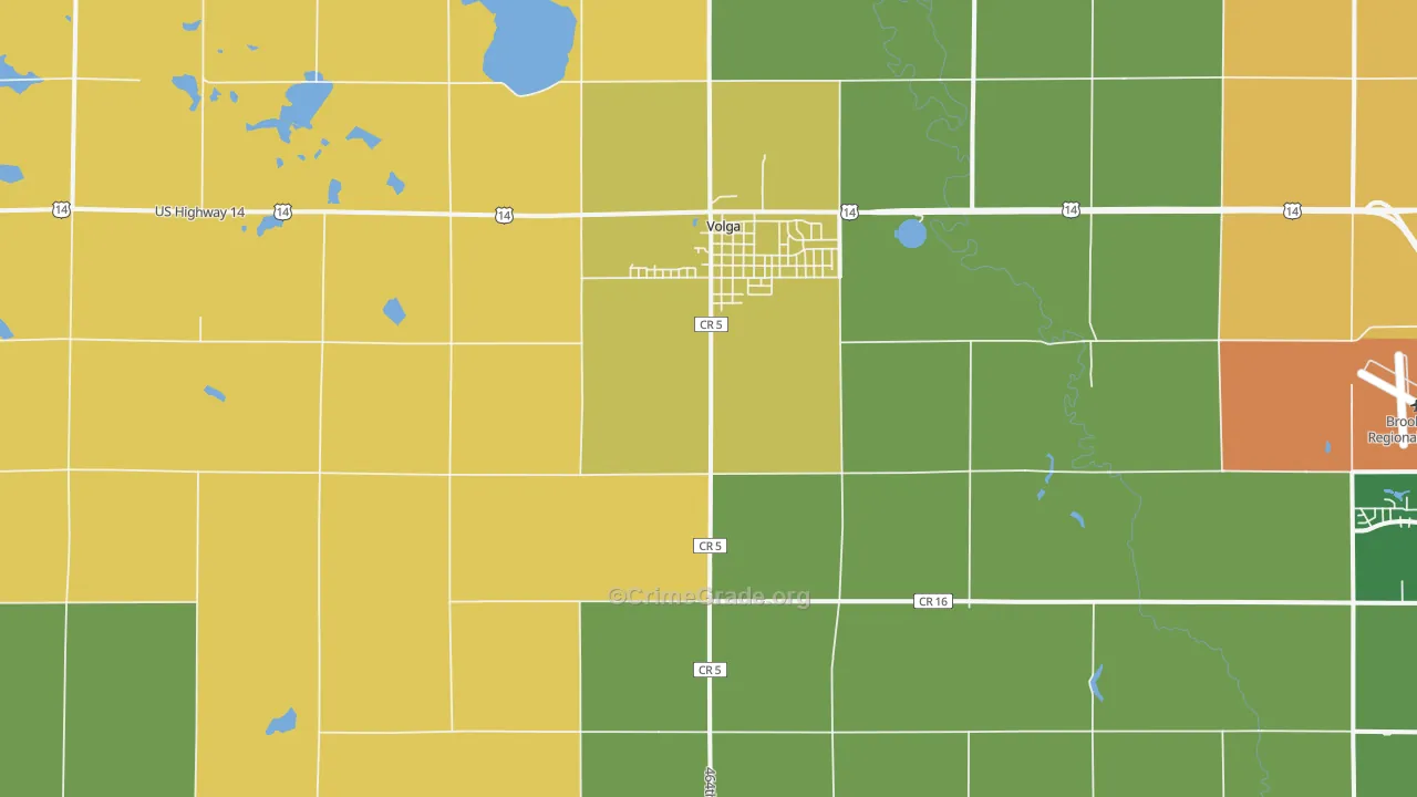 57071, SD Map of Drug-Related Crime Rates