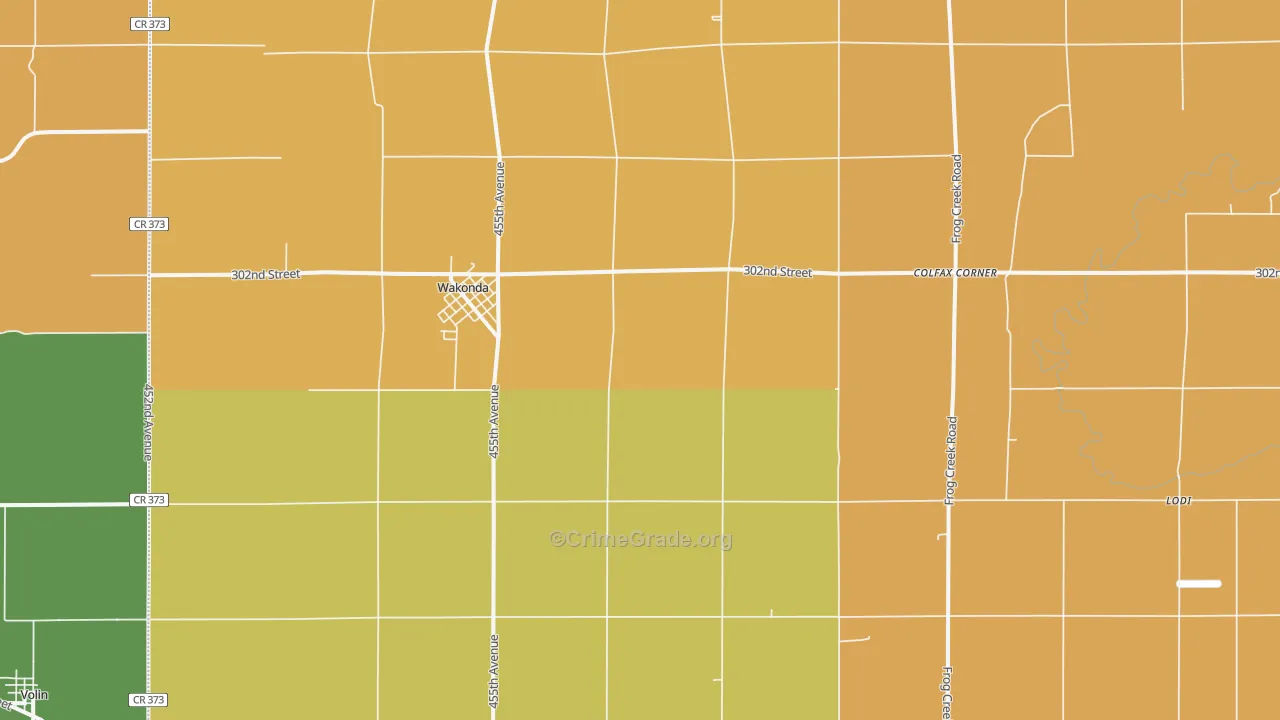 57073, SD Map of Drug-Related Crime Rates