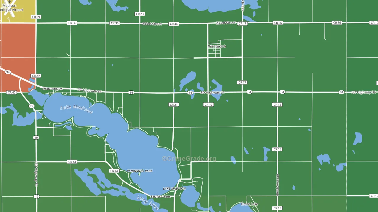 57075, SD Map of Drug-Related Crime Rates