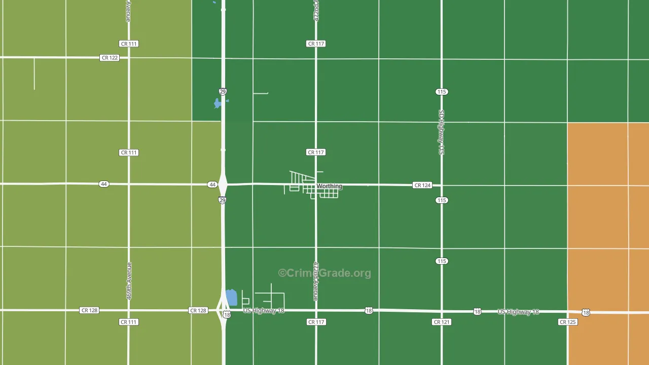 57077, SD Map of Drug-Related Crime Rates