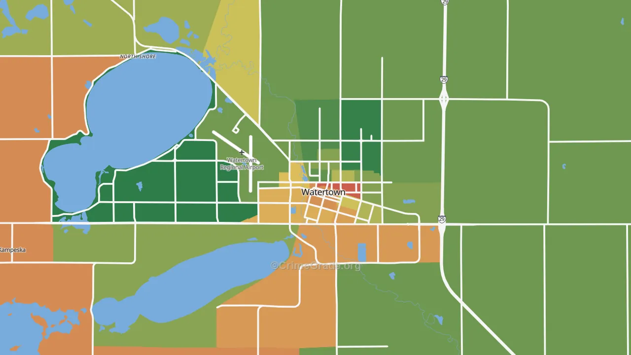 57201, SD Map of Drug-Related Crime Rates