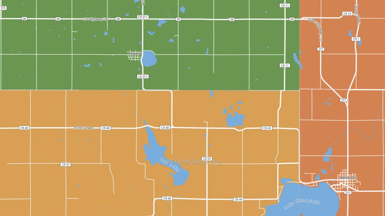 57213, SD Map of Drug-Related Crime Rates