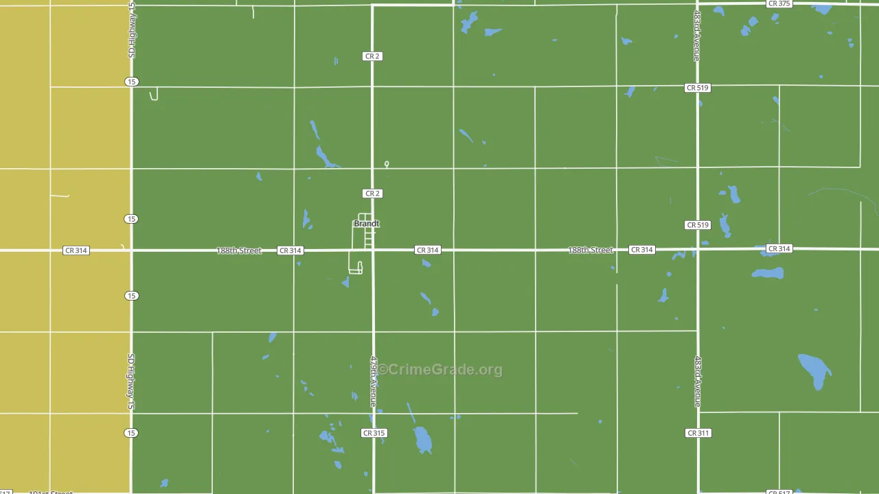 57218, SD Map of Drug-Related Crime Rates