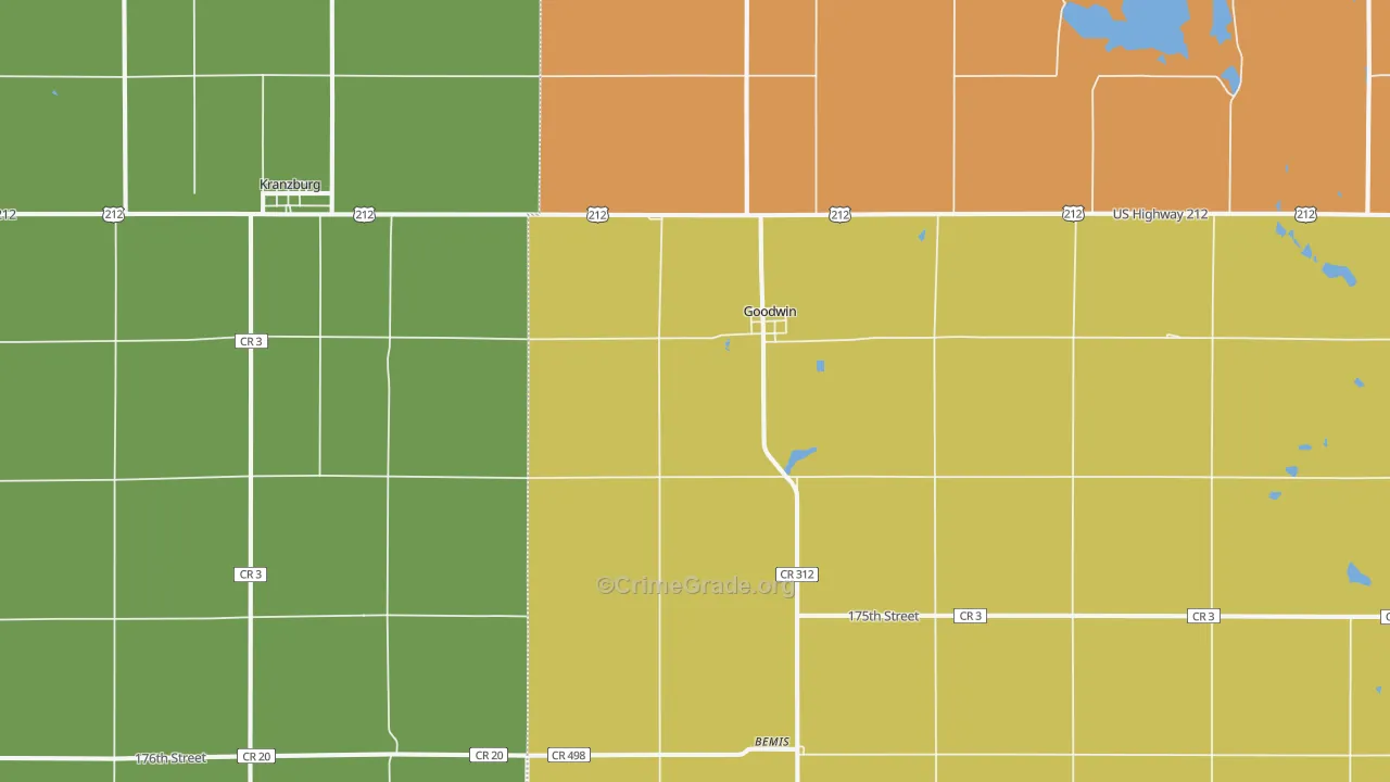 57238, SD Map of Drug-Related Crime Rates
