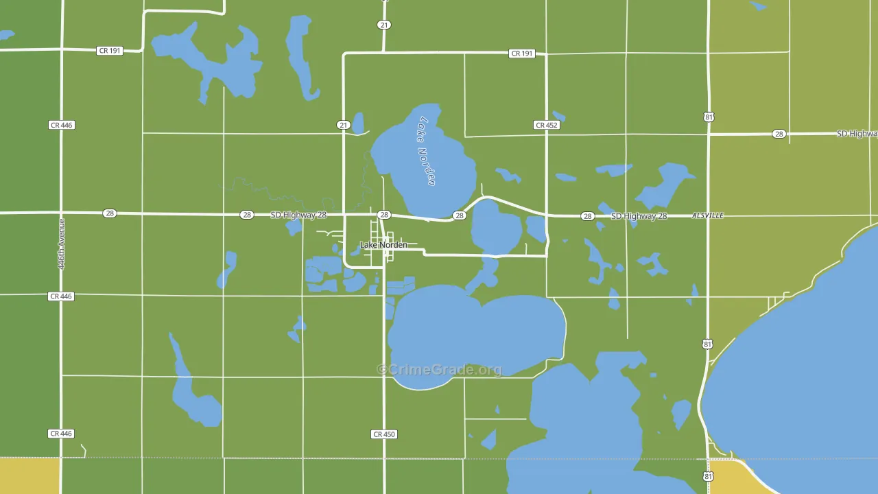 57248, SD Map of Drug-Related Crime Rates