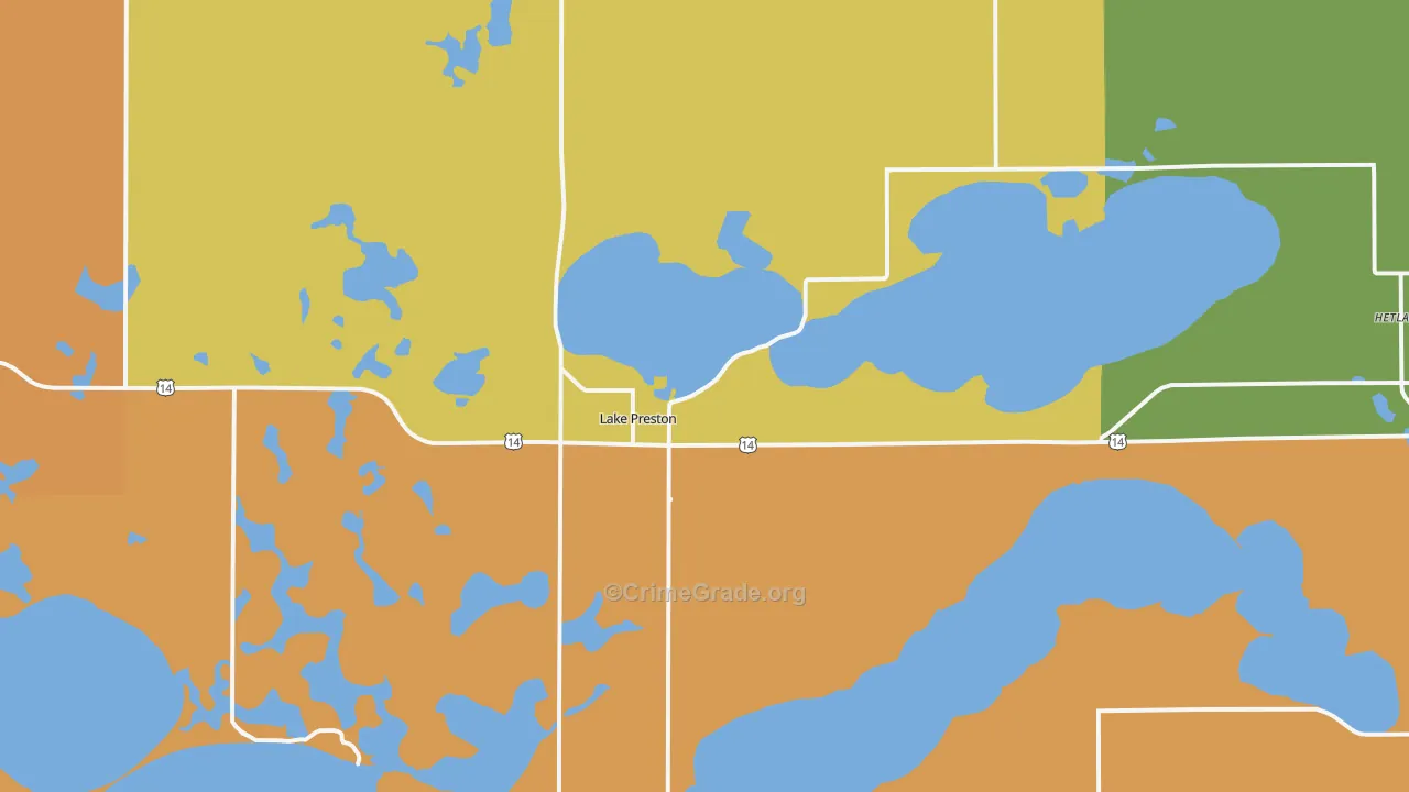 57249, SD Map of Drug-Related Crime Rates