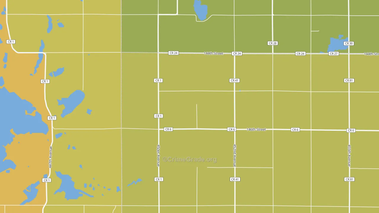 57256, SD Map of Drug-Related Crime Rates