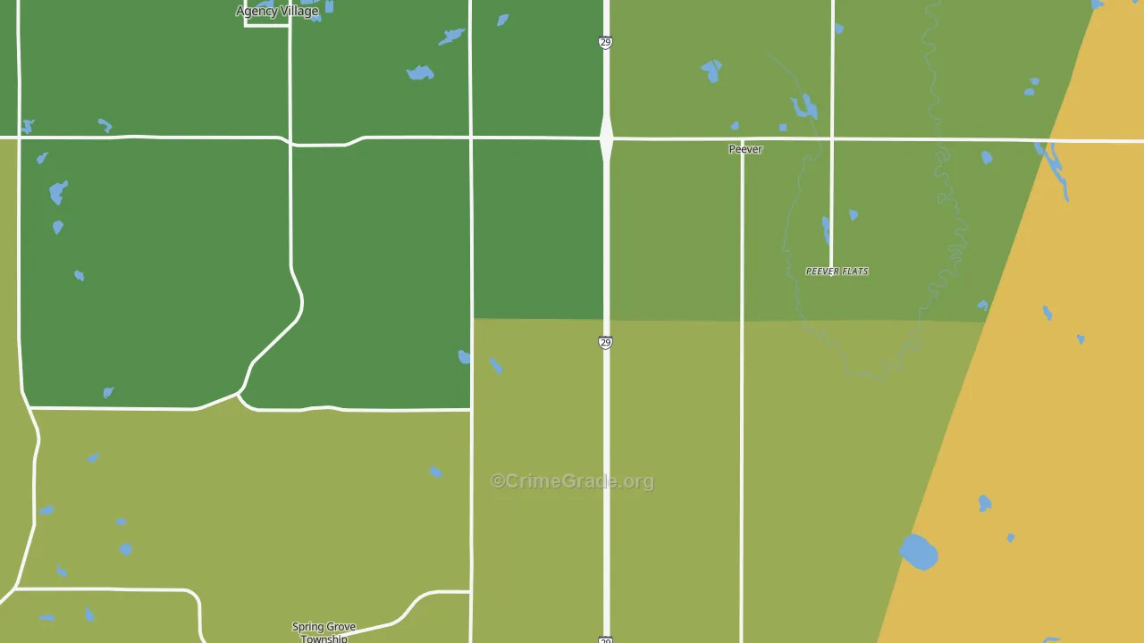 57257, SD Map of Drug-Related Crime Rates