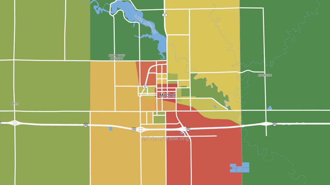 57301, SD Map of Drug-Related Crime Rates