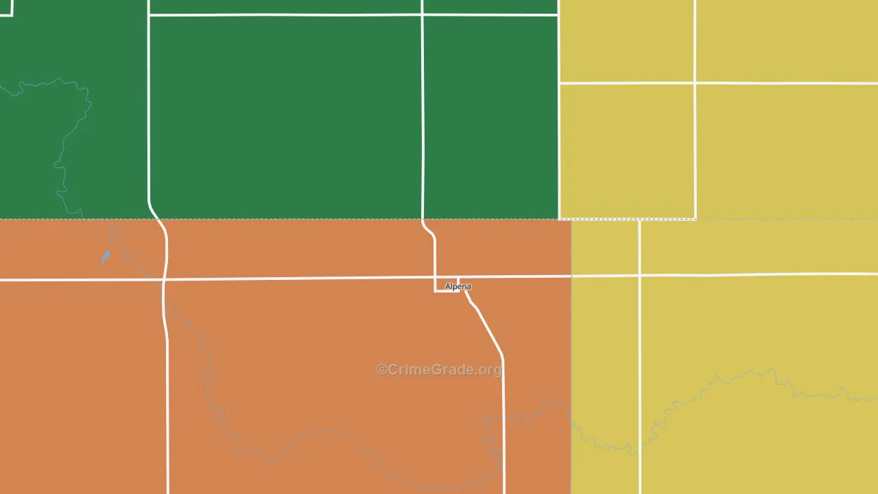 57312, SD Map of Drug-Related Crime Rates