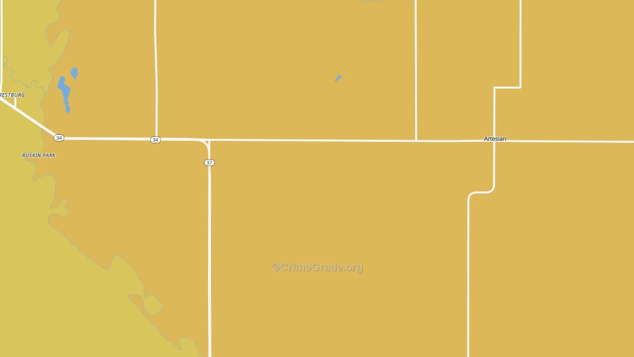57314, SD Map of Drug-Related Crime Rates
