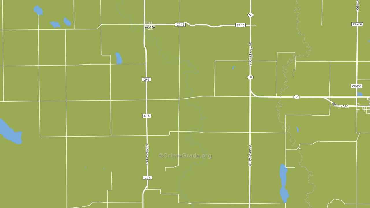 57329, SD Map of Drug-Related Crime Rates