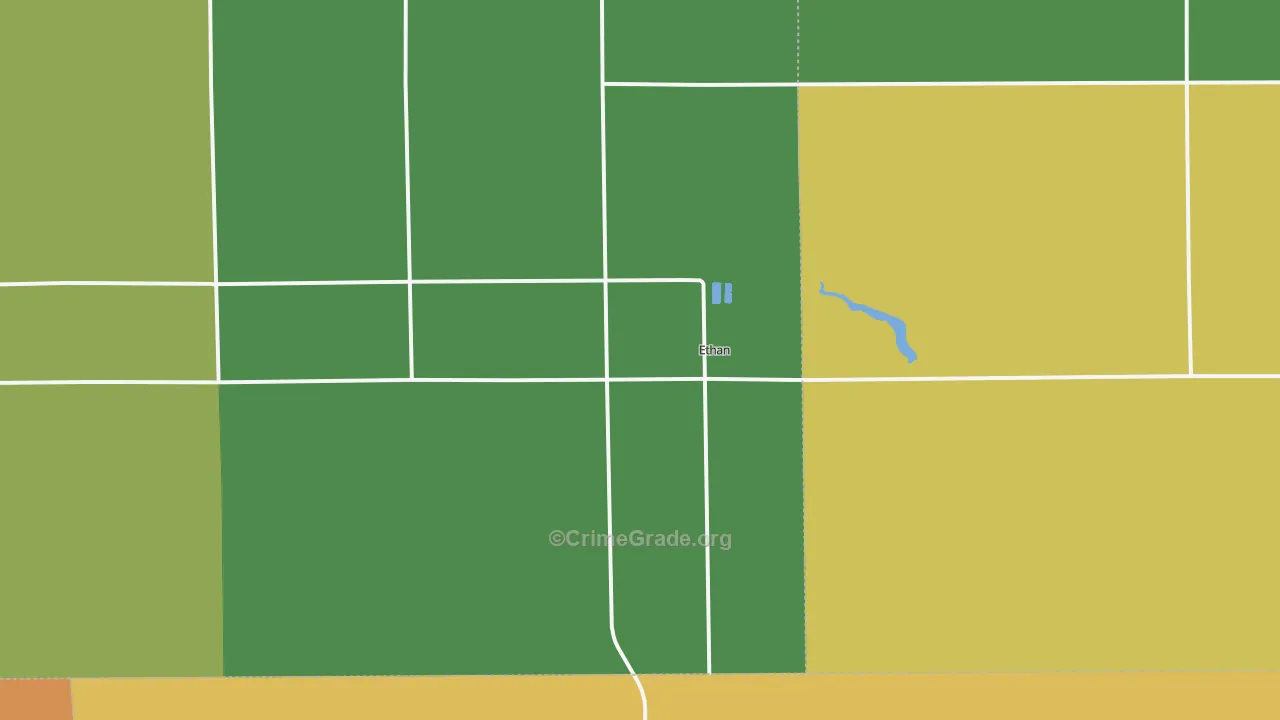 57334, SD Map of Drug-Related Crime Rates