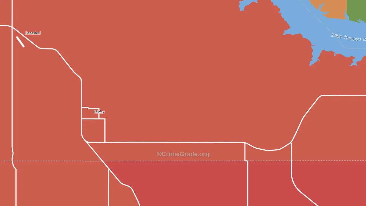 57335, SD Map of Drug-Related Crime Rates