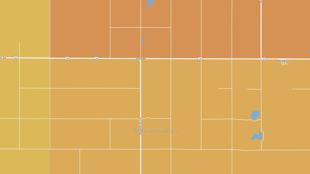 57337, SD Map of Drug-Related Crime Rates