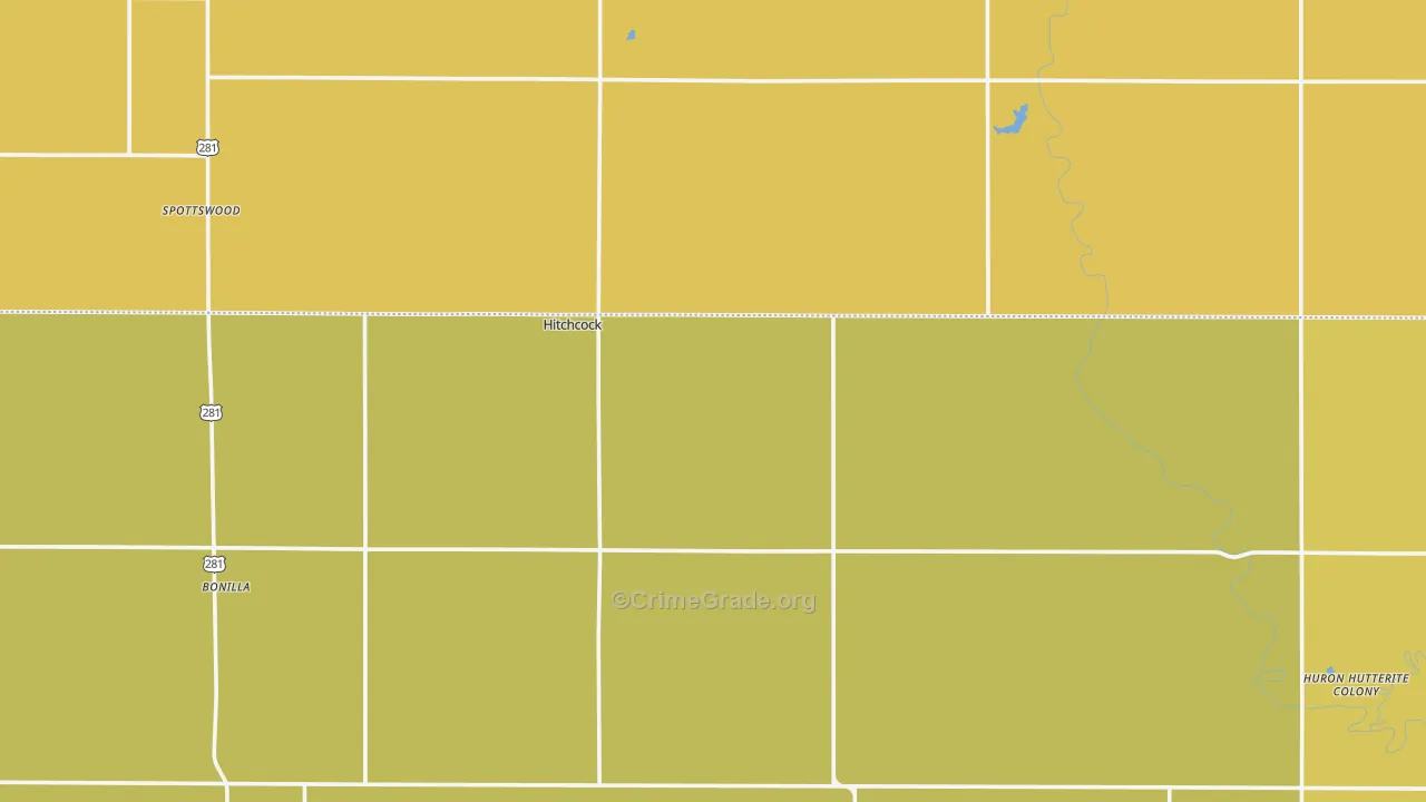 57348, SD Map of Drug-Related Crime Rates