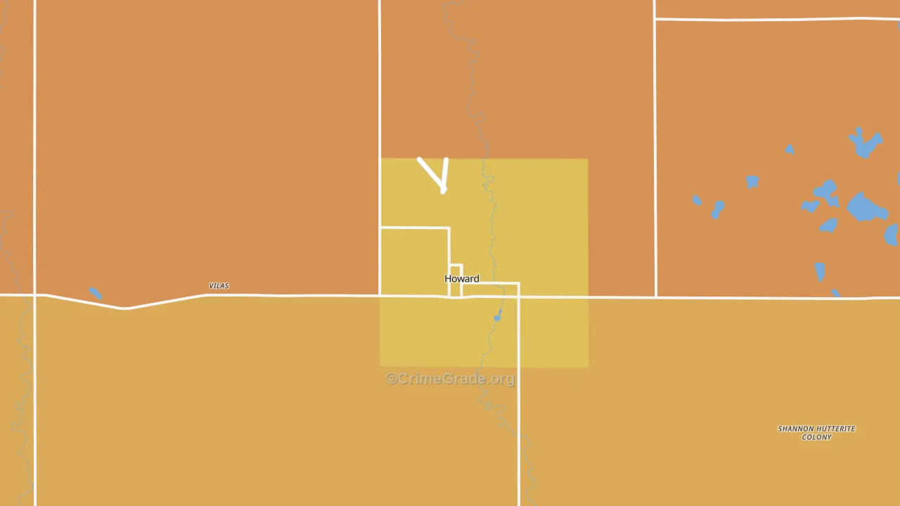 57349, SD Map of Drug-Related Crime Rates