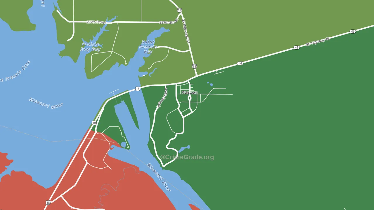 57367, SD Map of Drug-Related Crime Rates