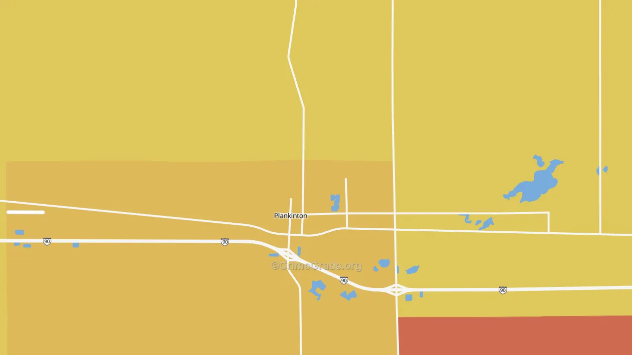 57368, SD Map of Drug-Related Crime Rates