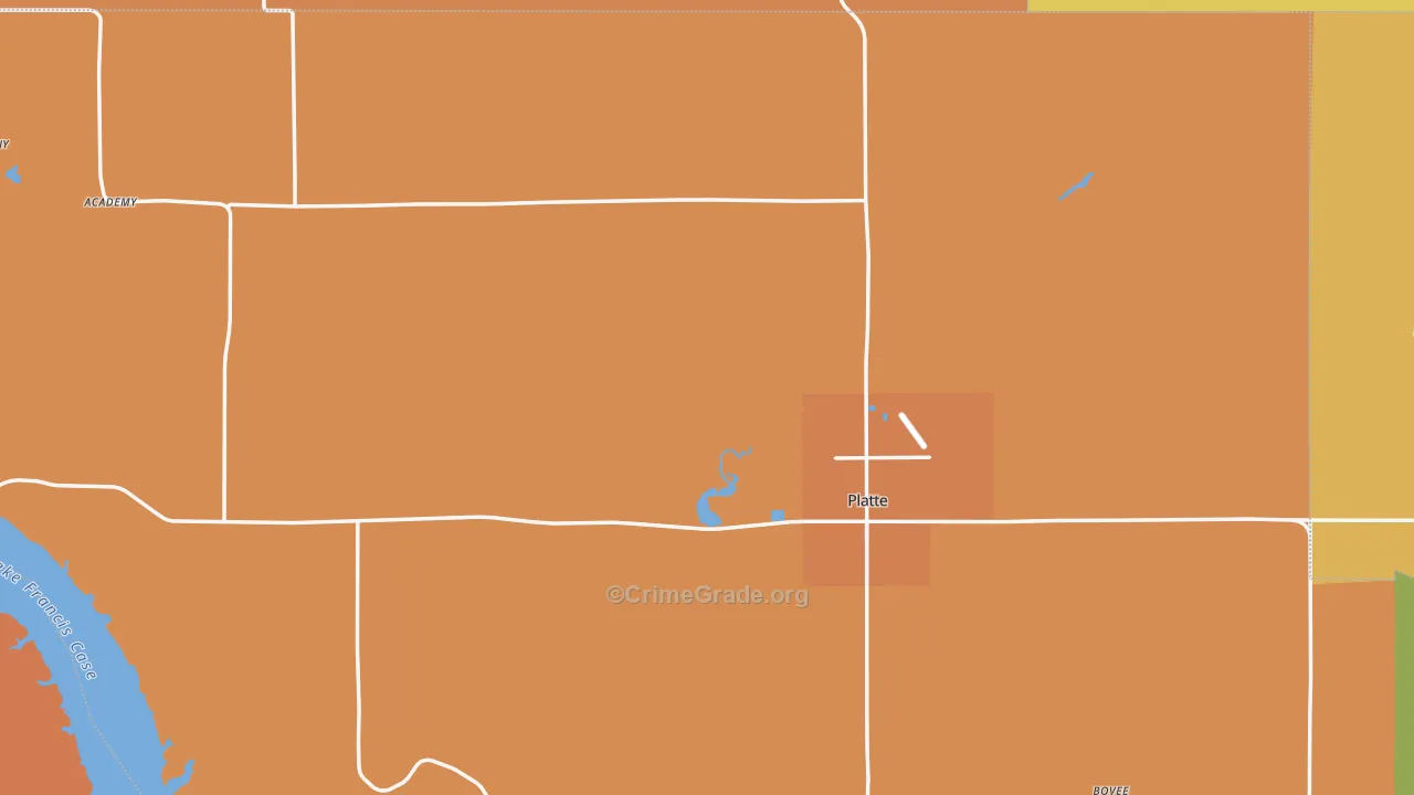 57369, SD Map of Drug-Related Crime Rates