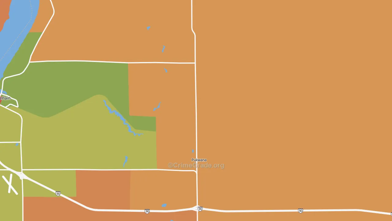 57370, SD Map of Drug-Related Crime Rates