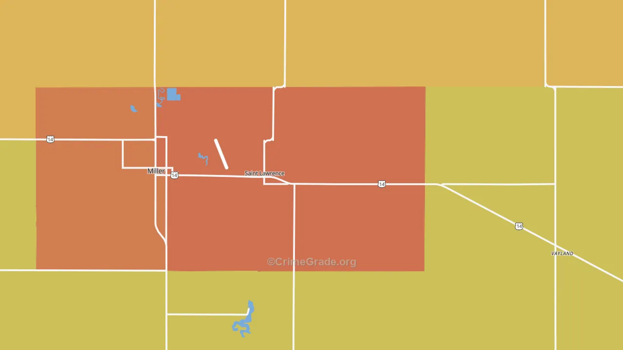 57373, SD Map of Drug-Related Crime Rates