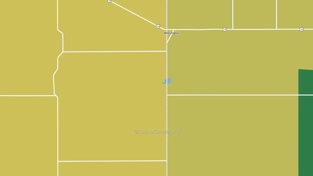 57381, SD Map of Drug-Related Crime Rates