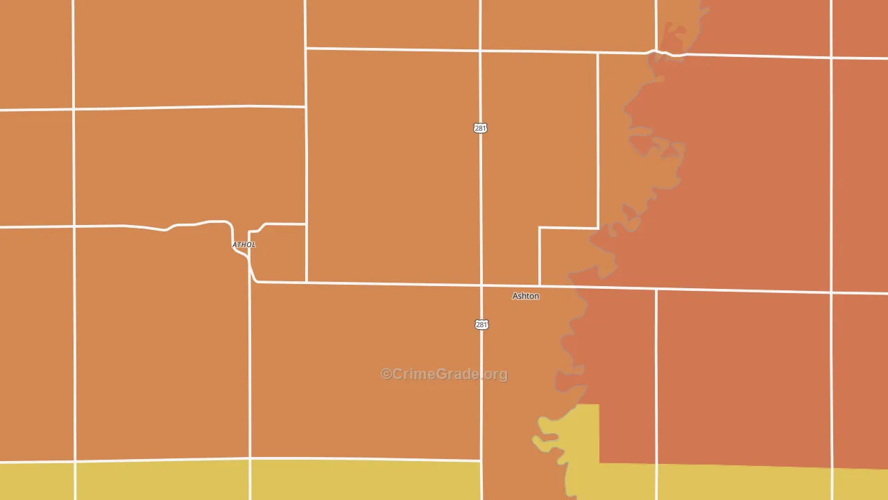 57424, SD Map of Drug-Related Crime Rates