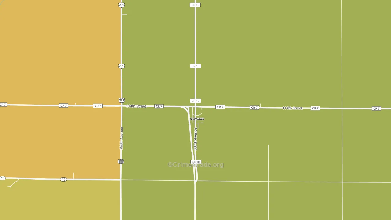57426, SD Map of Drug-Related Crime Rates
