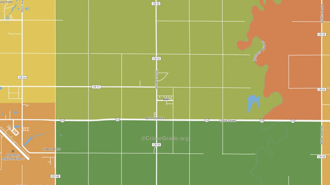 57427, SD Map of Drug-Related Crime Rates