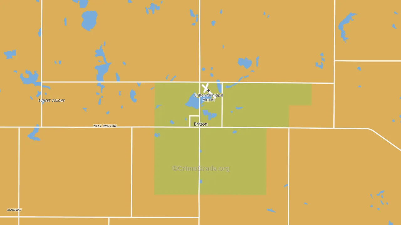 57430, SD Map of Drug-Related Crime Rates