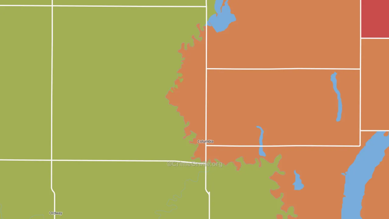 57433, SD Map of Drug-Related Crime Rates