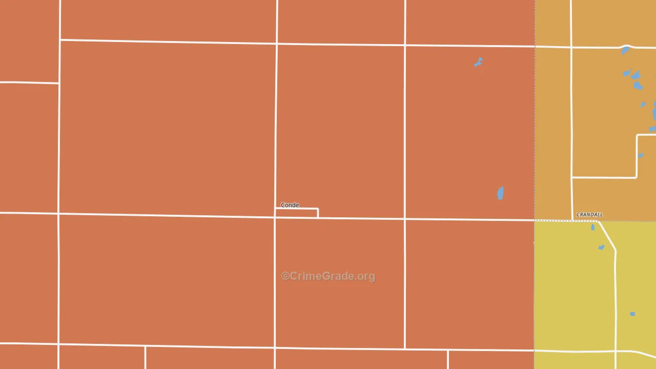 57434, SD Map of Drug-Related Crime Rates