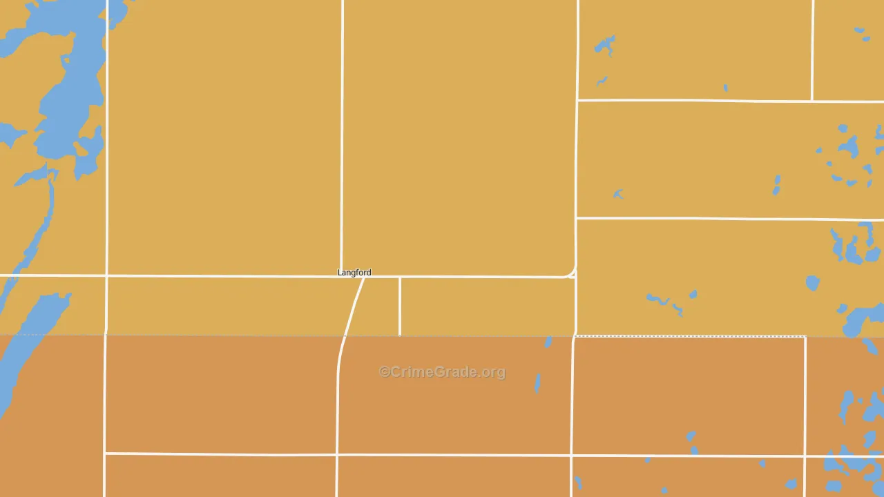 57454, SD Map of Drug-Related Crime Rates