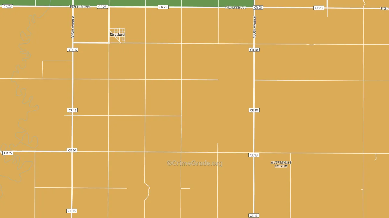 57474, SD Map of Drug-Related Crime Rates