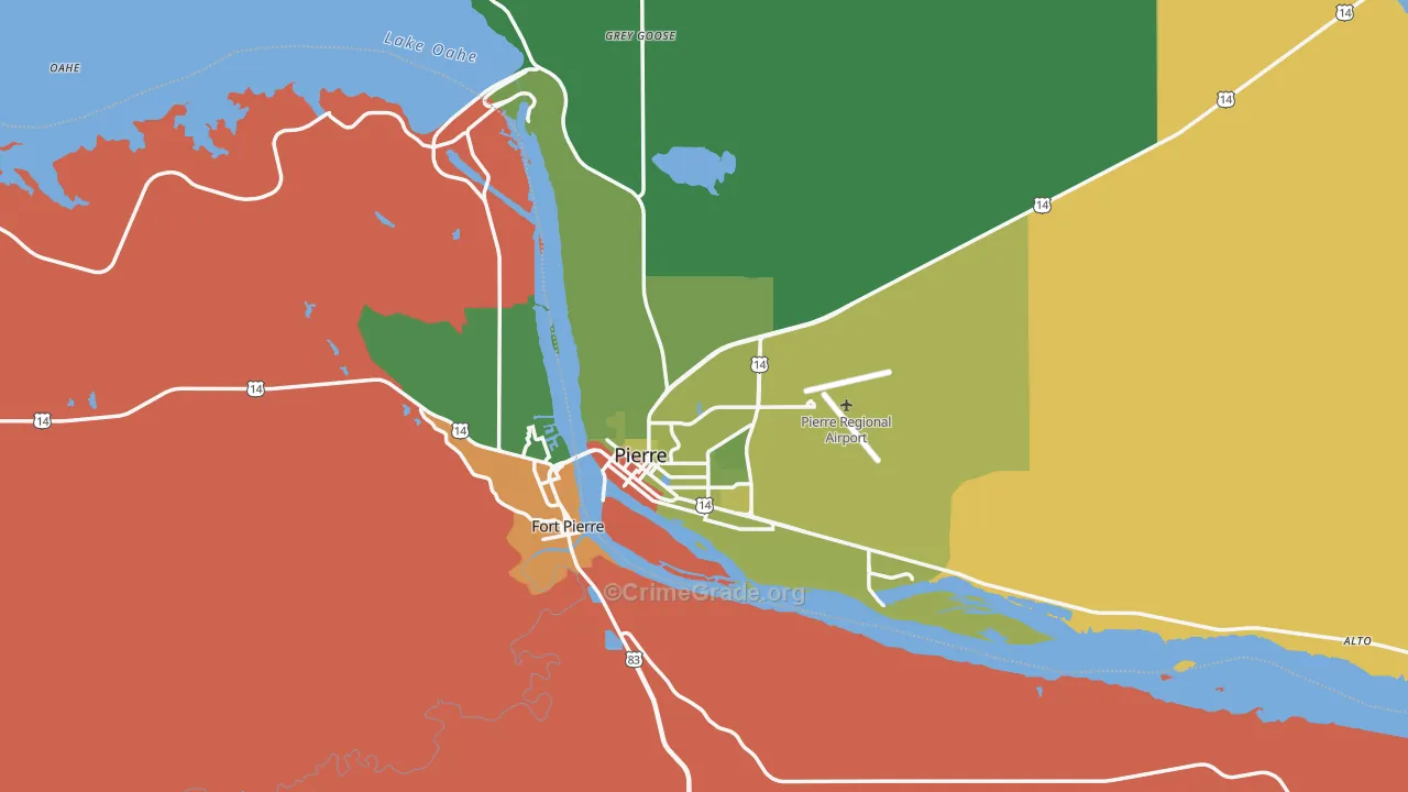 57501, SD Map of Drug-Related Crime Rates