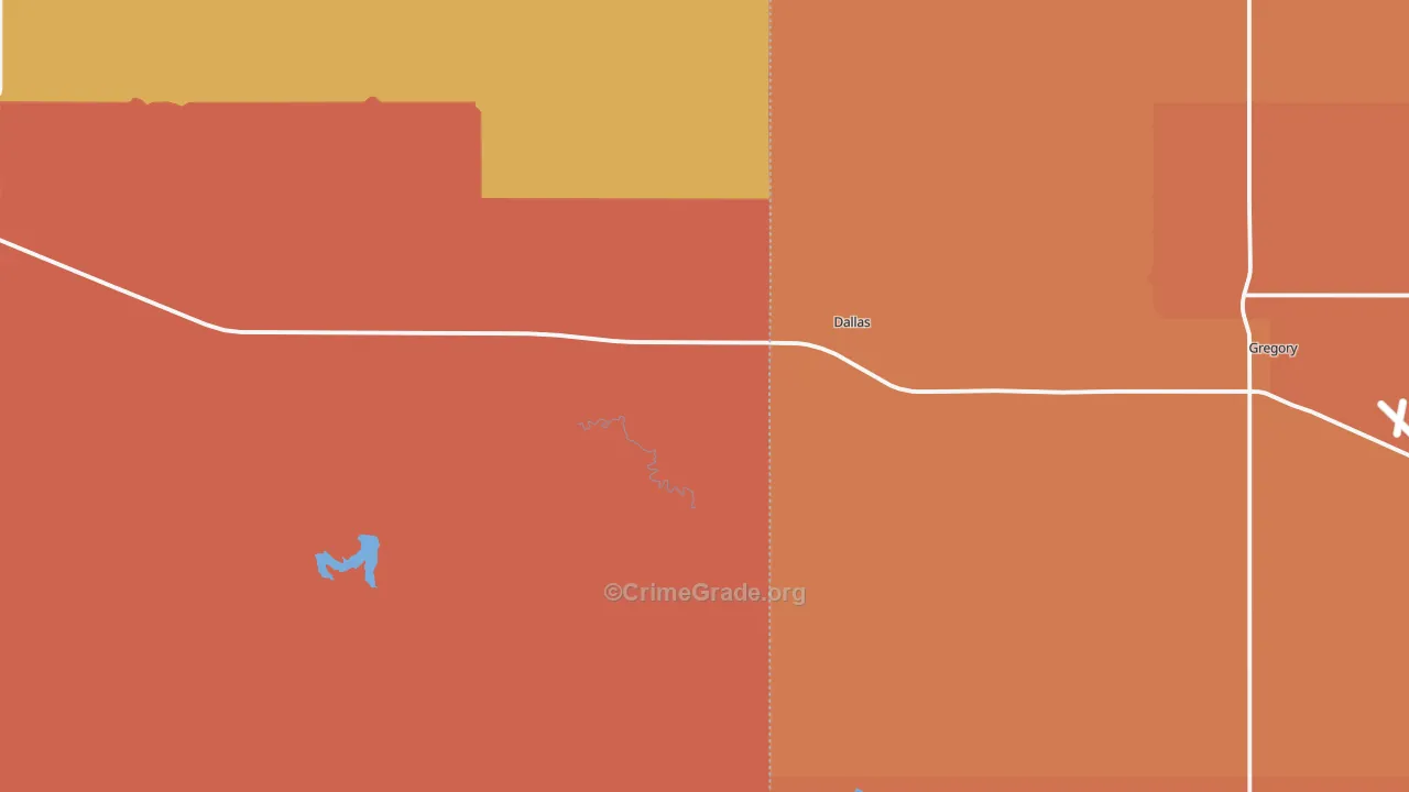 57529, SD Map of Drug-Related Crime Rates