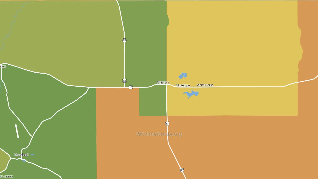 57555, SD Map of Drug-Related Crime Rates