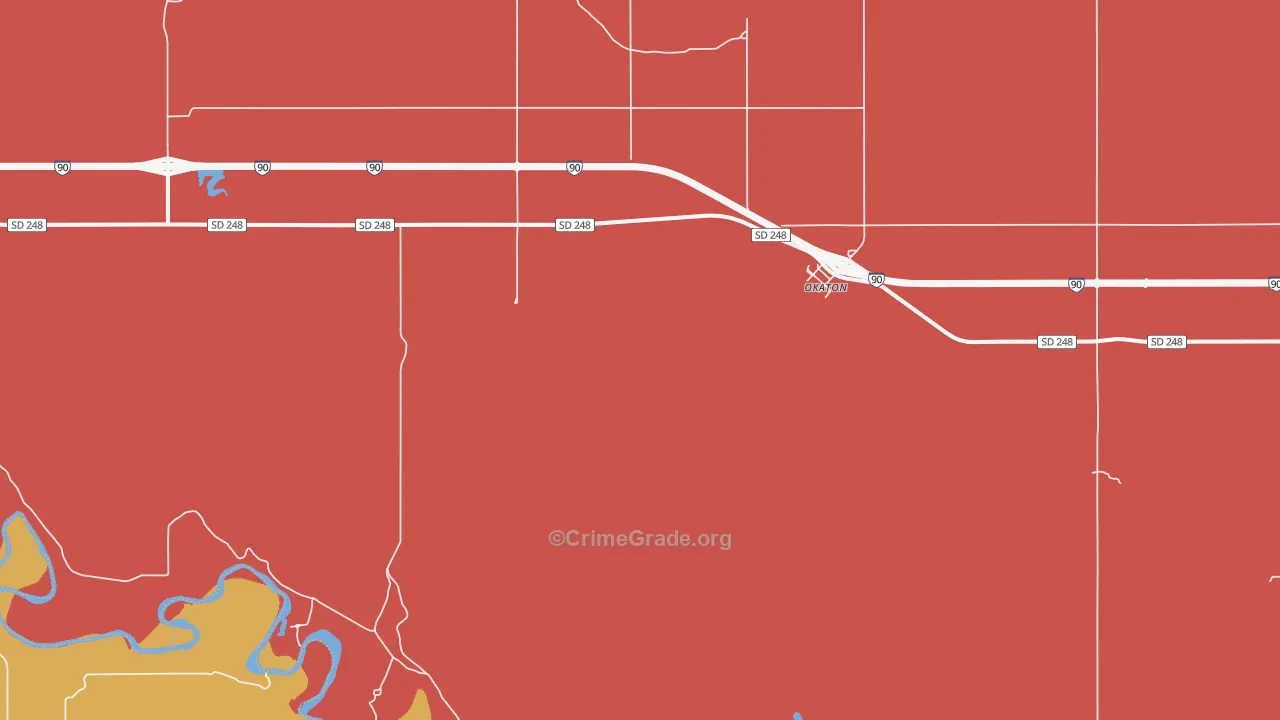 57562, SD Map of Drug-Related Crime Rates