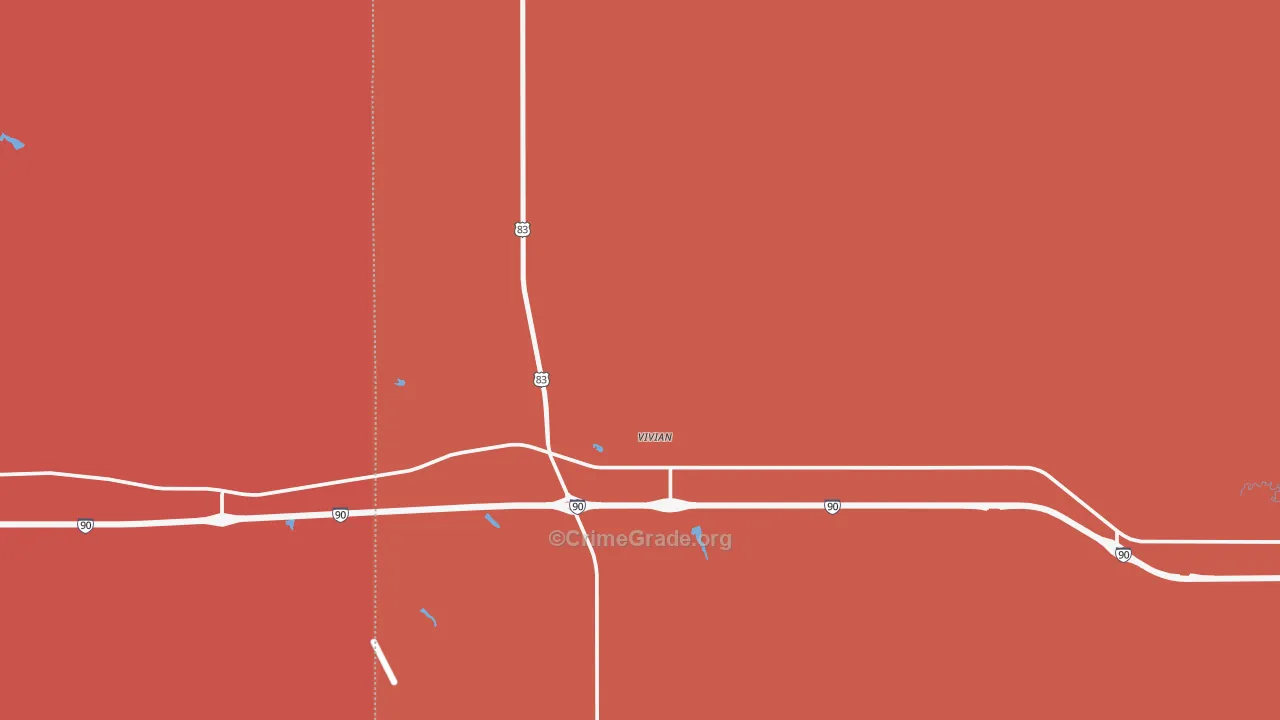 57576, SD Map of Drug-Related Crime Rates