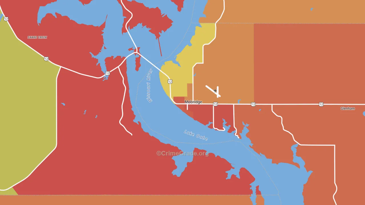 57601, SD Map of Drug-Related Crime Rates