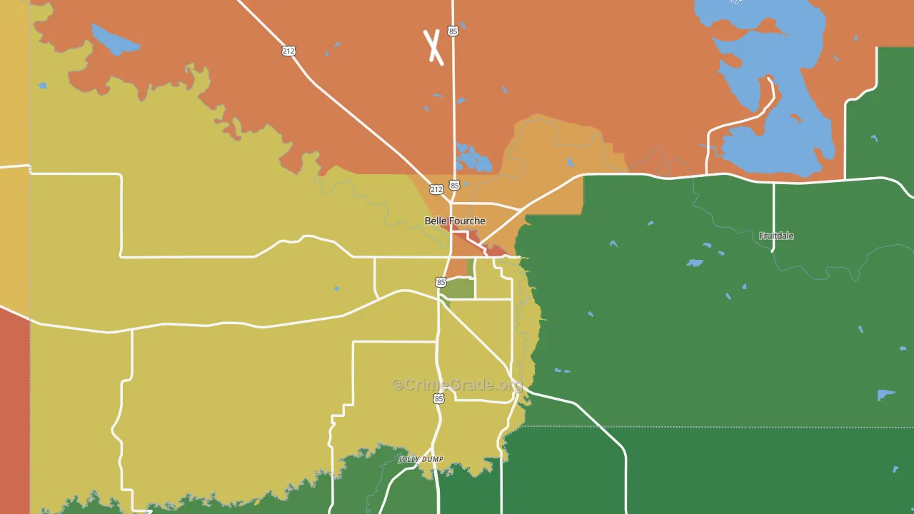 57717, SD Map of Drug-Related Crime Rates