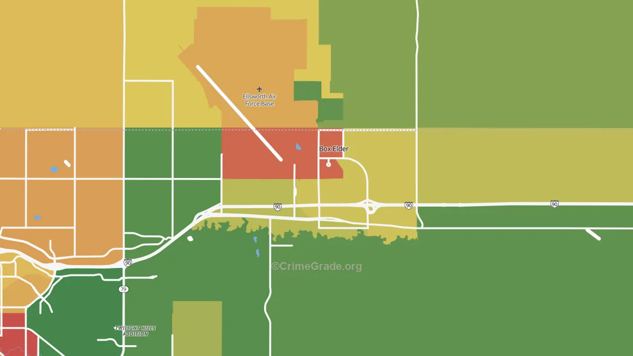 57719, SD Map of Drug-Related Crime Rates
