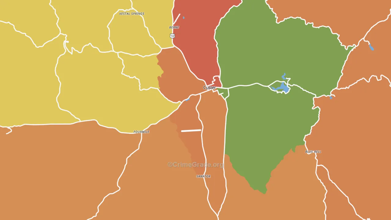 57730, SD Map of Drug-Related Crime Rates