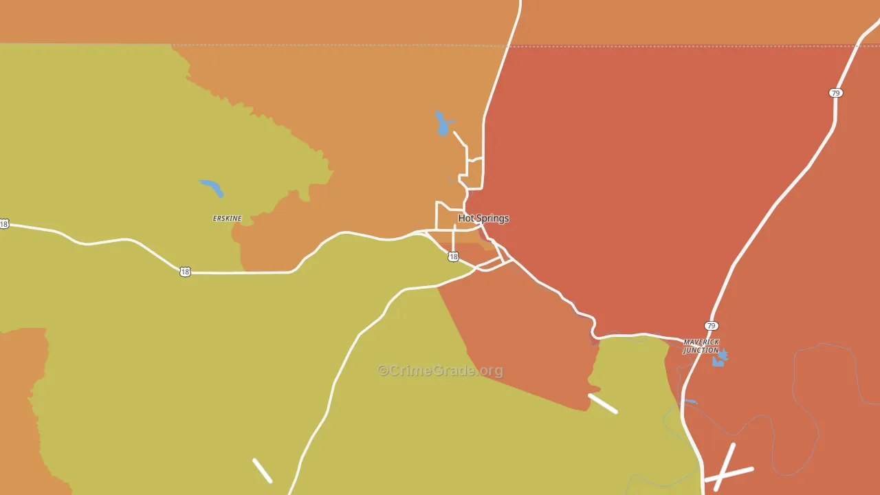 57747, SD Map of Drug-Related Crime Rates