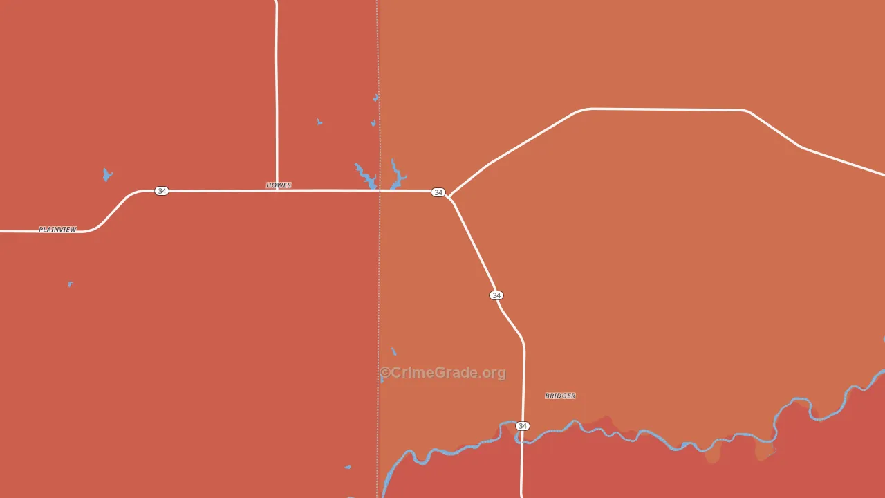57748, SD Map of Drug-Related Crime Rates