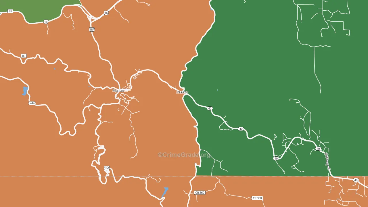 57751, SD Map of Drug-Related Crime Rates